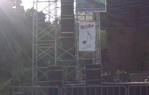 Impianto audio sospeso