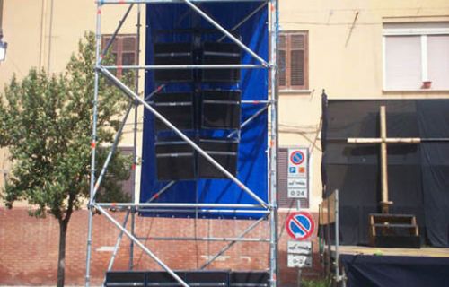 Impianto su Layher