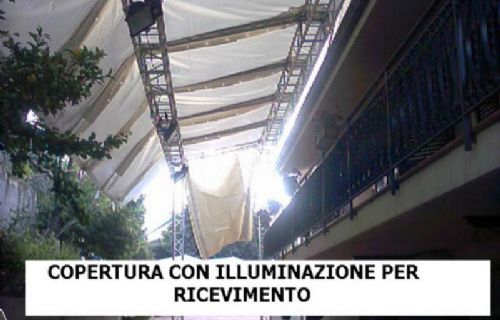 Copertura con illuminazione