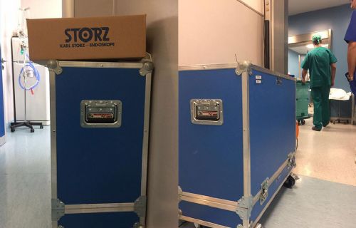 Flight Case in sala operatoria