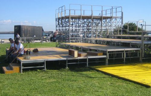 Tribune for the Pope in Palermo