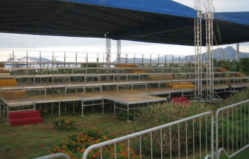 Tribune for the Pope in Palermo