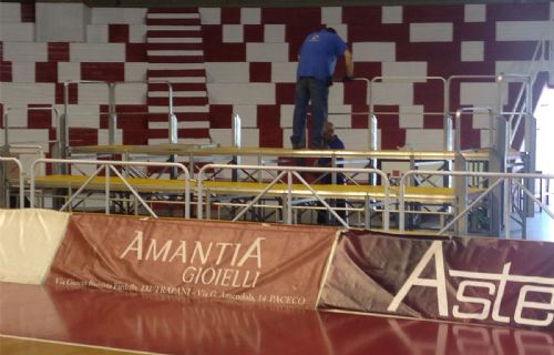 Tribune sold to the Sports Hall of Trapani